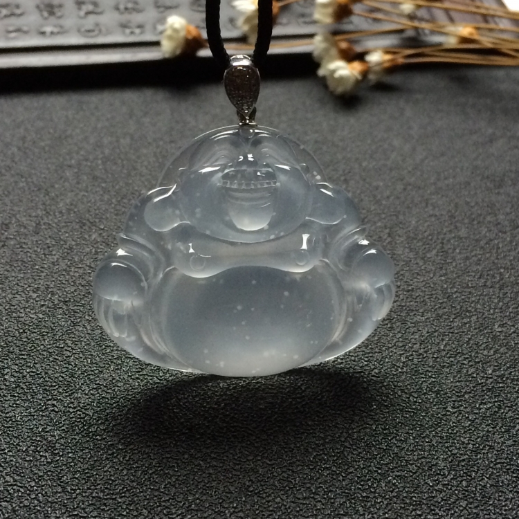 （超值推荐）冰种淡晴水玉佛挂件