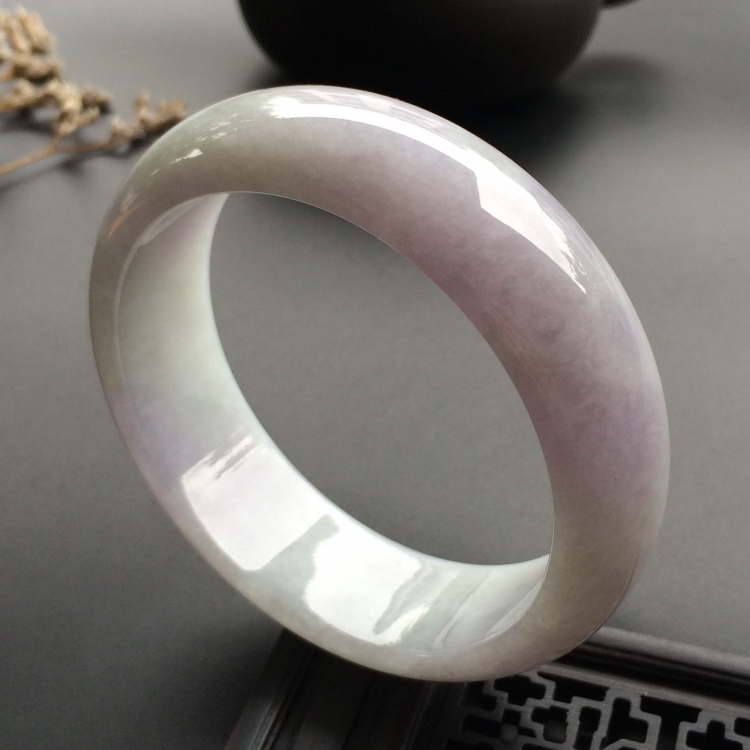 （超值推荐）糯冰种淡紫罗兰手镯（57.3mm）
