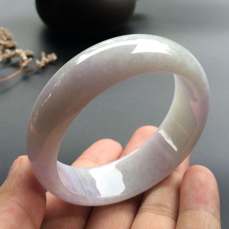 （超值推荐）糯冰种淡紫罗兰手镯（57.3mm）