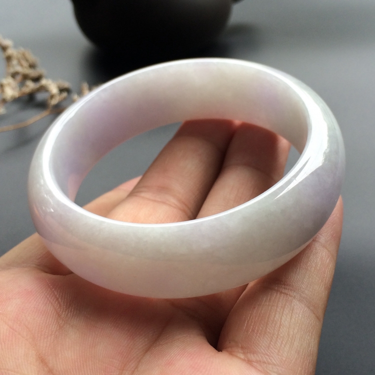（超值推荐）糯冰种淡紫罗兰手镯（57.3mm）