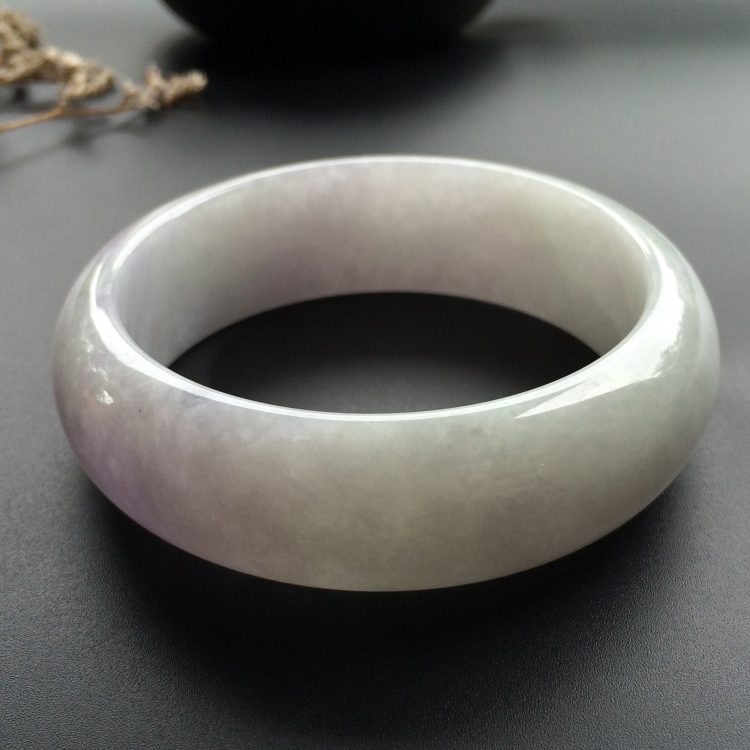 （超值推荐）糯冰种淡紫罗兰手镯（55.3mm）