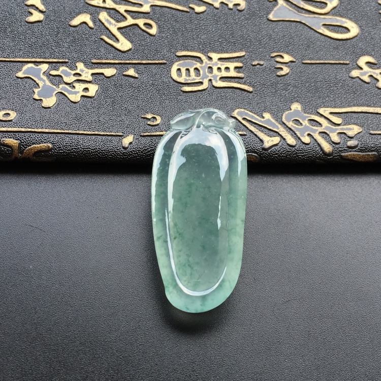 (超值推荐)冰种飘花福瓜挂件
