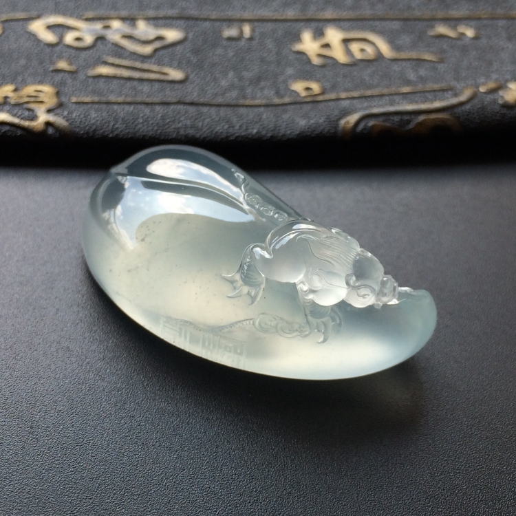 (超值推荐)冰玻种晴水福瓜挂件