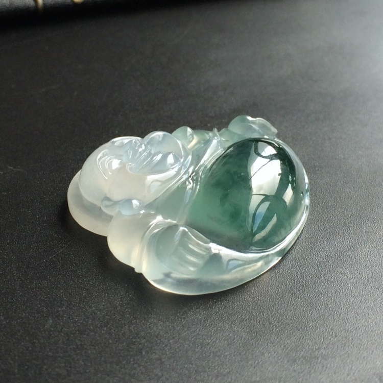 (超值推荐)冰种飘花玉佛挂件