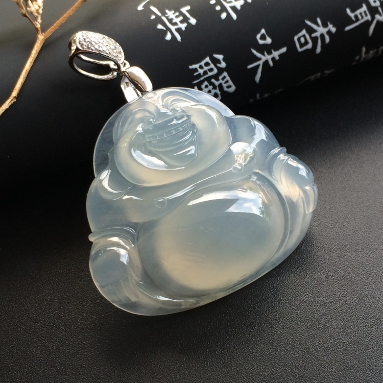（超值推荐）冰种淡晴水玉佛挂件