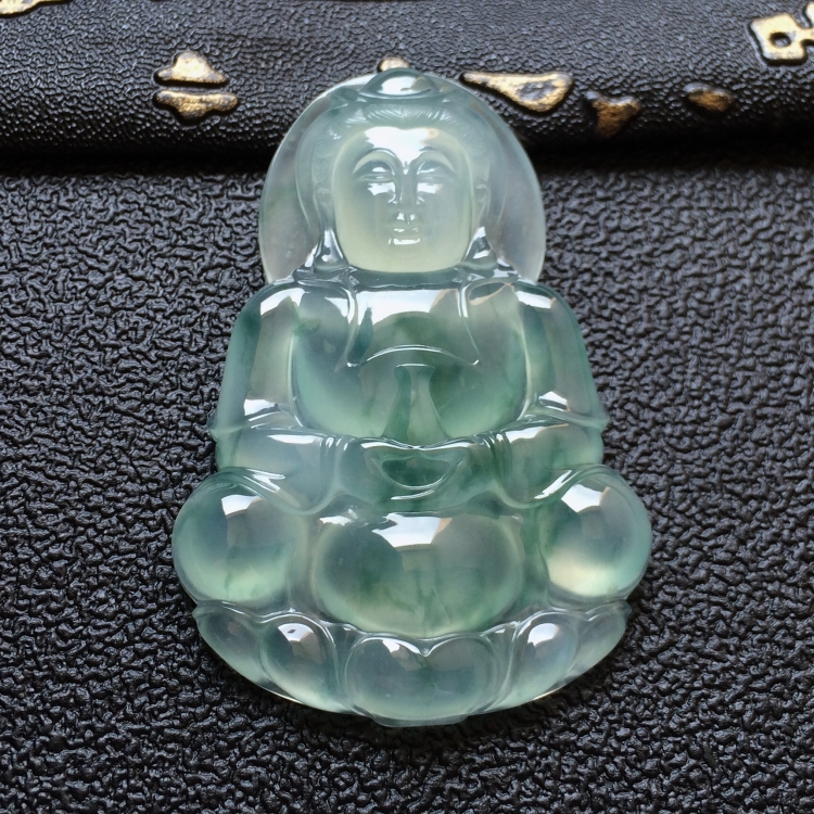 (超值推荐)冰种飘花观音挂件