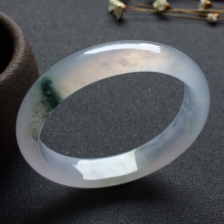 （超值推荐）冰种飘花贵妃镯（51.7mm-46mm）