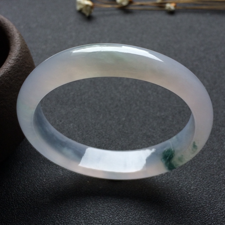 （超值推荐）冰种飘花贵妃镯（51.7mm-46mm）