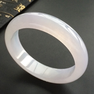(超值推荐)糯冰种淡紫罗兰手镯(56.5mm)