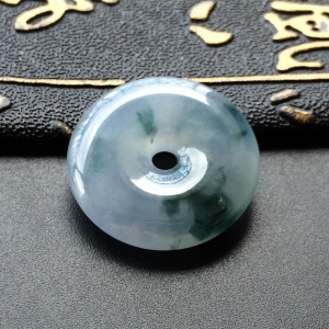(超值推荐)冰种紫罗兰飘花平安扣挂件