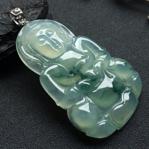 （超值推荐）冰种飘花观音挂件
