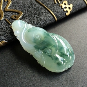 (超值推荐)糯冰种飘花如意挂件