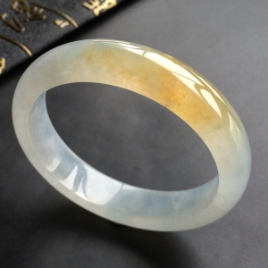 (超值推荐)冰种黄翡手镯(54.3mm)