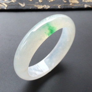 (超值推荐)冰种飘翠手镯(57.6mm)