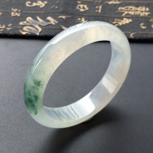 (超值推荐)冰种飘花手镯(56.4mm)