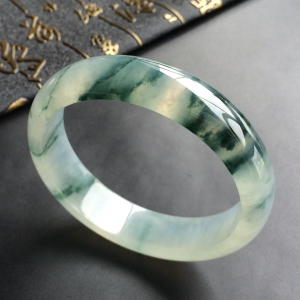 (超值推荐)冰种飘花手镯(58.5mm)