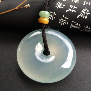 （超值推荐）冰种飘花平安扣挂件