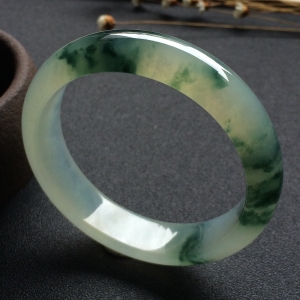 （超值推荐）冰种飘花手镯（57.4mm）