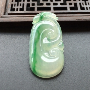 (超值推荐)冰种飘翠如意挂件