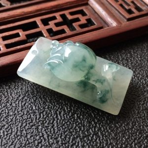 (超值推荐)冰种飘花玫瑰挂件