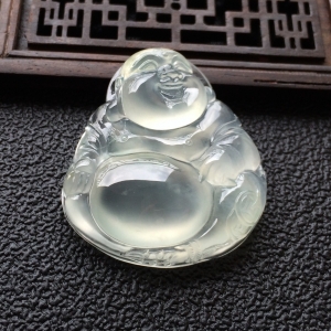 (超值推荐)冰种淡晴水玉佛挂件