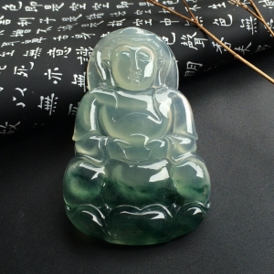 （超值推荐）冰种飘花观音挂件