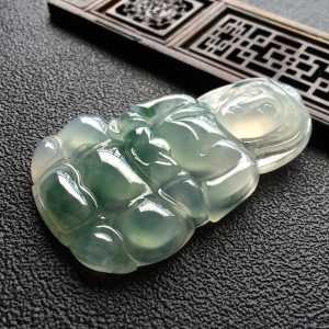 (超值推荐)冰种飘花观音挂件