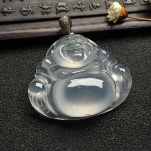 （超值推荐）冰种淡晴水玉佛挂件