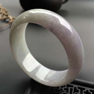 （超值推荐）糯冰种淡紫罗兰手镯（55.3mm）