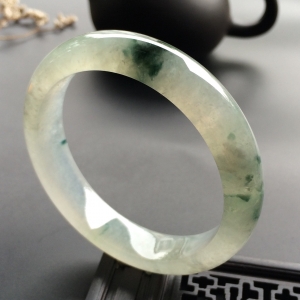 （超值推荐）冰种飘花手镯（56mm）