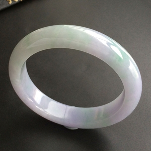 (超值推荐)糯冰种紫罗兰飘花手镯(58.5mm)