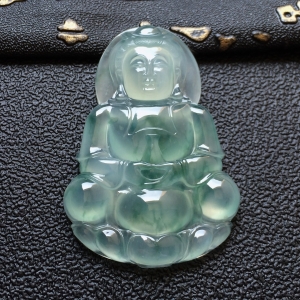 (超值推荐)冰种飘花观音挂件