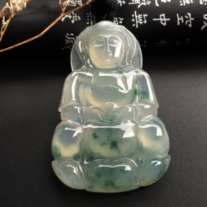 （超值推荐）冰种飘花观音挂件