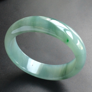 (超值推荐)糯冰种飘花手镯(57mm)