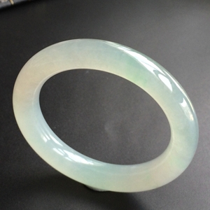 (超值推荐)冰种晴水圆条手镯(52.6mm)