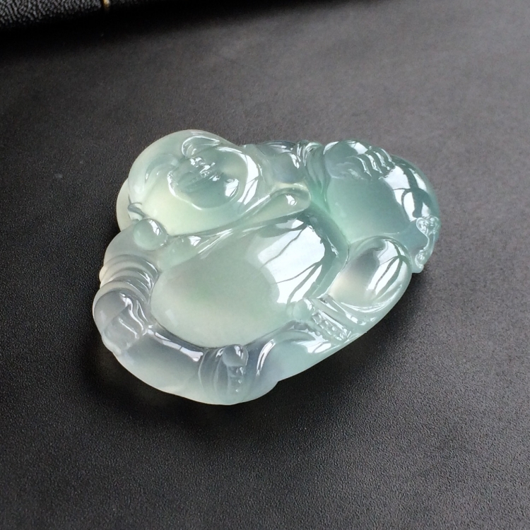 (超值推荐)冰种晴水布袋佛挂件