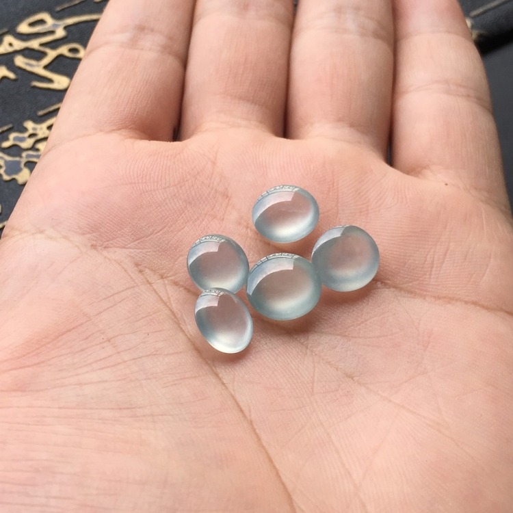 (超值推荐)冰种淡晴水戒面一批走