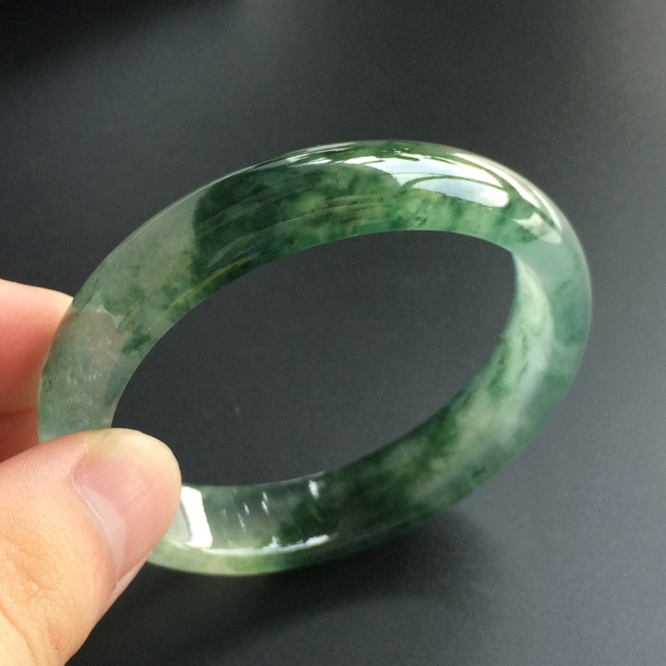 (超值推荐)冰种飘花贵妃镯(55.4mm-48.5mm)
