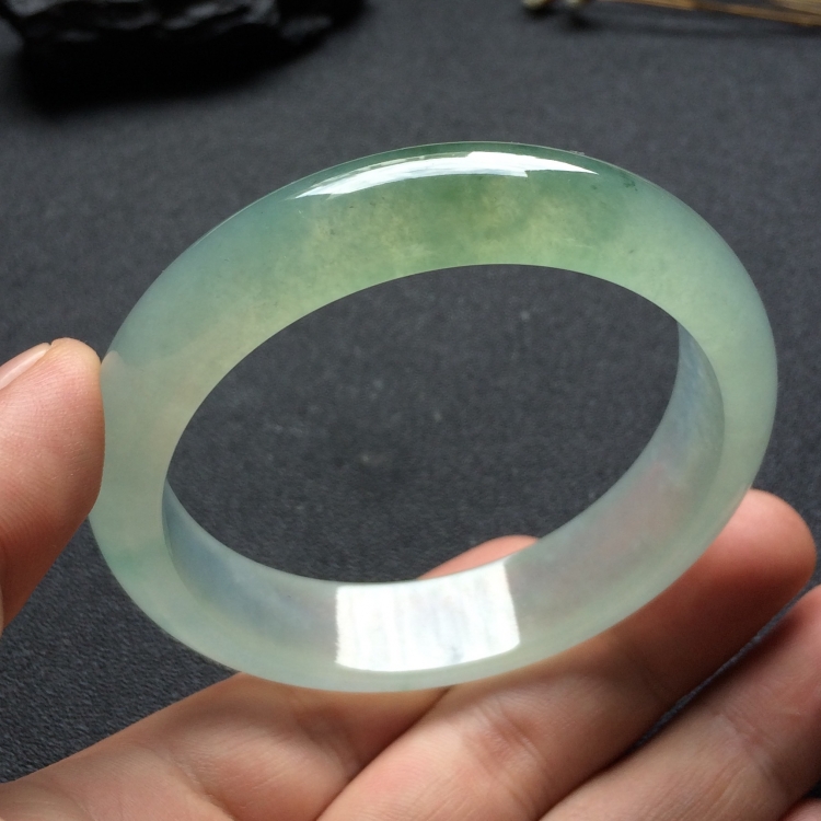 （超值推荐）冰种飘花手镯（56mm）