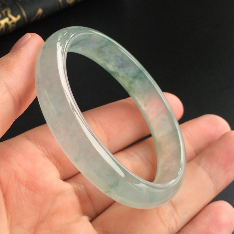 (超值推荐)冰种飘花贵妃镯(54.1mm-45mm)