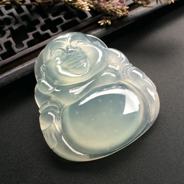 （超值推荐）冰种淡晴水玉佛挂件