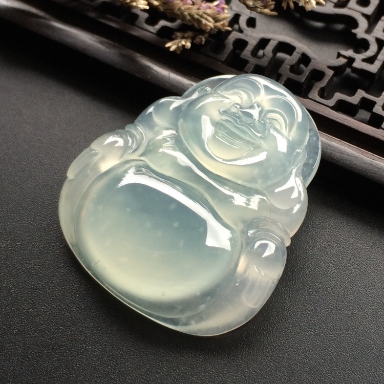 （超值推荐）冰种淡晴水玉佛挂件