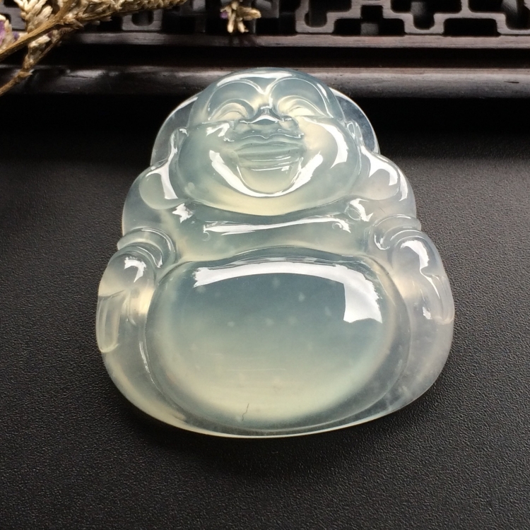 （超值推荐）冰种淡晴水玉佛挂件