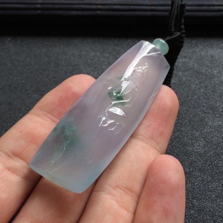（超值推荐）冰种飘花观音挂件