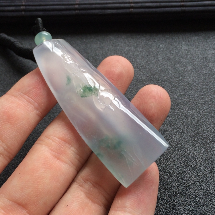 （超值推荐）冰种飘花观音挂件