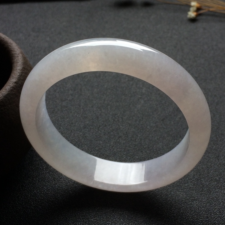 （超值推荐）糯冰种淡紫罗兰手镯（54.4mm）