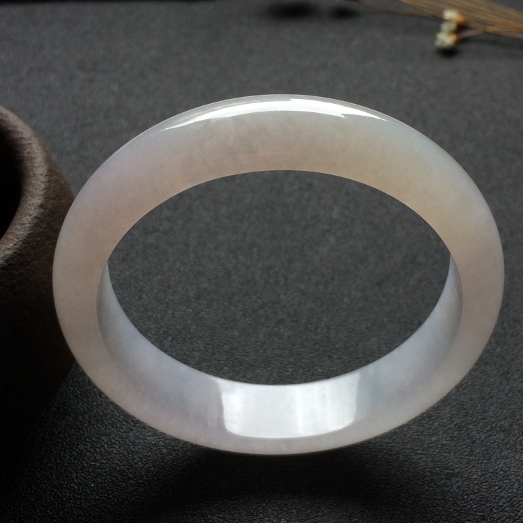 （超值推荐）糯冰种淡紫罗兰手镯（54.4mm）