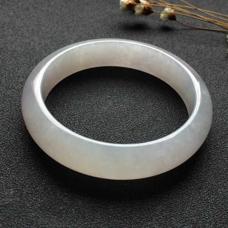 （超值推荐）糯冰种淡紫罗兰手镯（54.4mm）