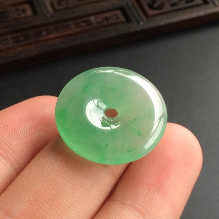 (超值推荐)冰种飘翠平安扣挂件