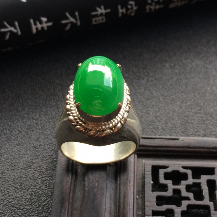 （超值推荐）冰种翠色戒面